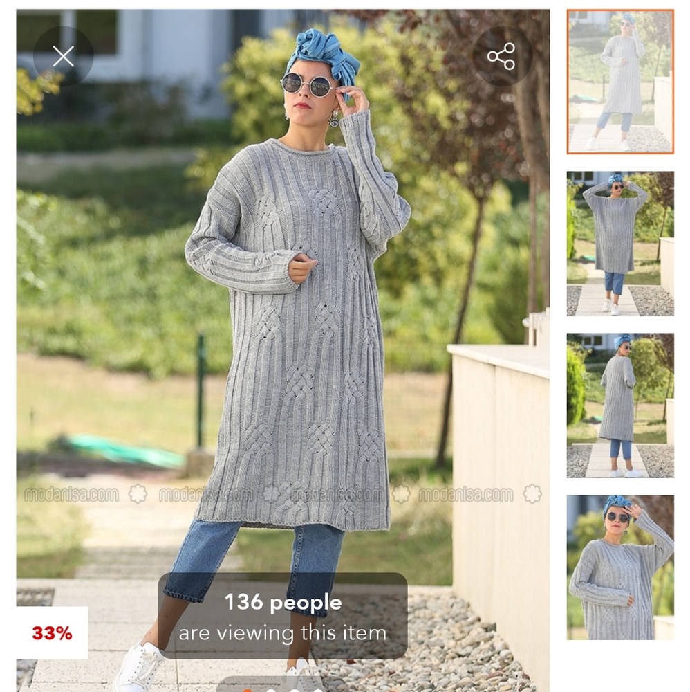 Modanisa tunic sweater